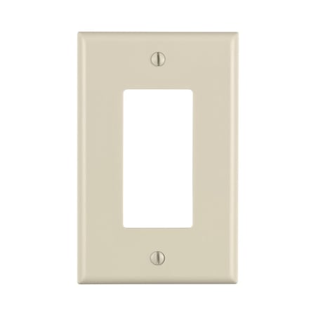 Leviton Leviton Light Almond 1 gang Thermoset Plastic Decorator Wall Plate 1 pk 80601-00T